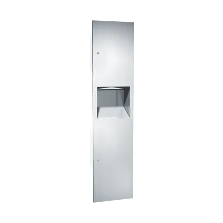 ASI 64676 Simplicity Paper Towel Dispenser and Waste Receptacle, Manual, Recessed, 7 Gallon