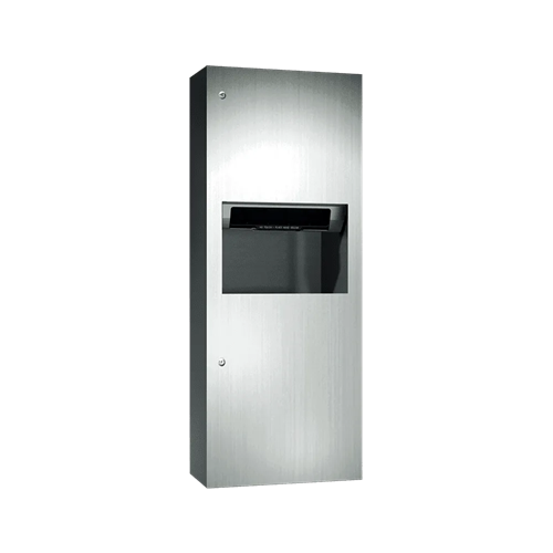 ASI 64696A-9 Simplicity Automatic Roll Paper Towel Dispenser and Waste Receptacle, Battery Operated, Surface Mounted, 9.9 Gallon