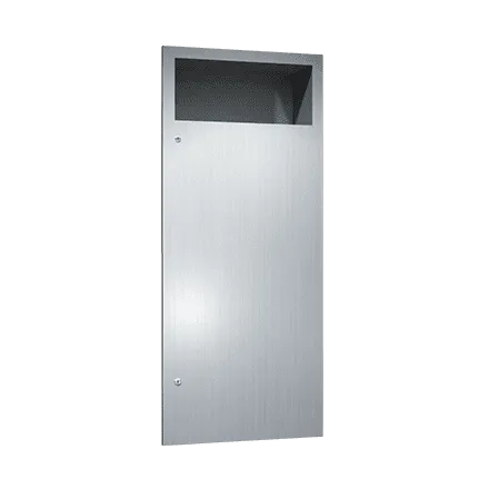 ASI 6474 Simplicity Waste Receptacle, Recessed, 12 Gallon