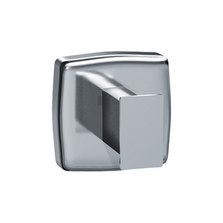 ASI 7340-B Single Robe Hook, Bright Stainless Steel