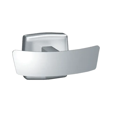 ASI 7345-B Robe Hook, Double, Surface Mounted, Bright Finish