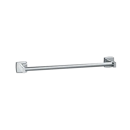 ASI 7355-24S Towel Bar, Round, Surface Mounted, Satin Finish, 24"
