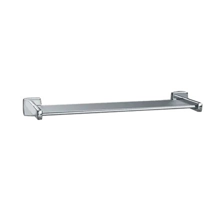 ASI 7380-18B Stainless Steel Shelf, Surface Mounted, Bright Finish, 18"