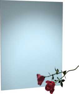ASI 8026-1624 Frameless Stainless Steel Mirror with Masonite Backing, 16 x 24 inch