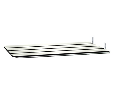 ASI 8358 Fold Up Tub Seat, Solid Phenolic, Ivory, ADA, 15" W
