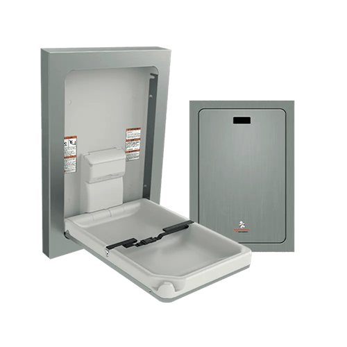 ASI 9017-9 Baby Changing Station, Vertical, Surface Mounted, Stainless Steel