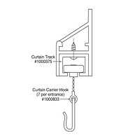 Bobrick B-1000833 Curtain Hook (1)
