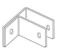 Bobrick B-1000975 F Bracket, Panel-to-Wall 1/2"
