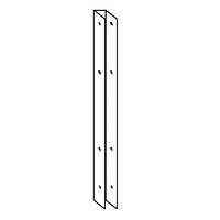 Bobrick B-1001365 Stainless Steel U Wall Channel -Continuous 1" Material