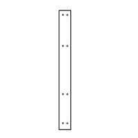 Bobrick B-1001375 Stainless Steel Strip Bracket -Continuous