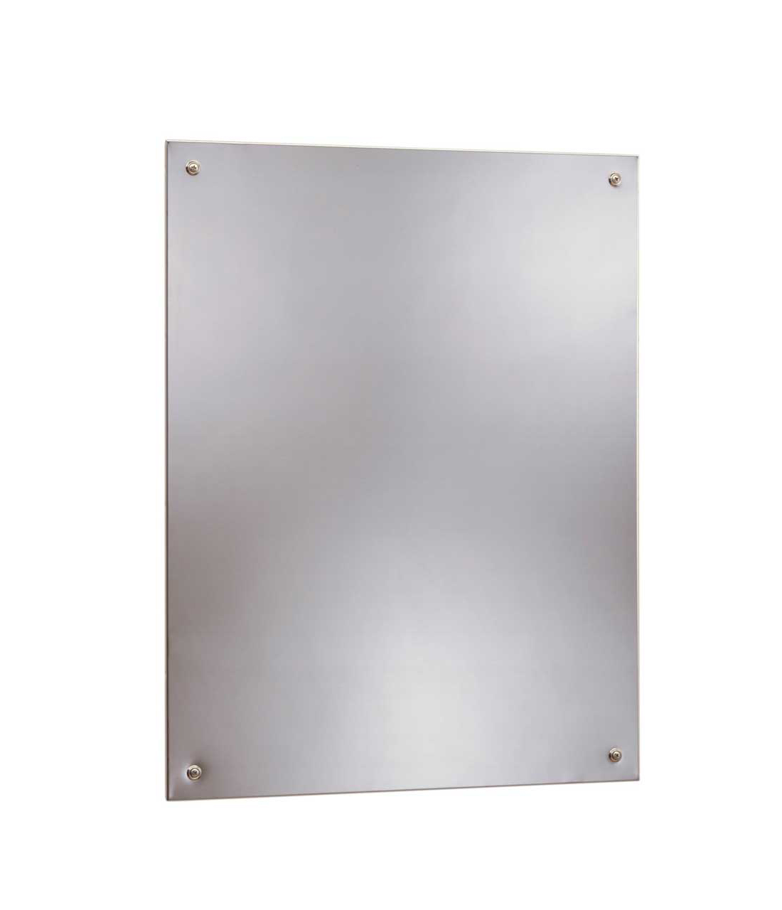 Bobrick B-1556 1830 Frameless Stainless Steel Mirror 29-1/2, 18 x 30 Inch