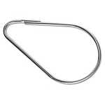 Bobrick B-204-1 Shower Curtain Hook, Stainless Steel (1 Hook)