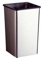 Bobrick B-2280 Floor-Standing Open-Top Waste Receptacle, 21 Gallons