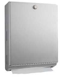 Bobrick B-2620 ClassicSeries Surface-Mounted Paper Towel Dispenser, Knob Latch