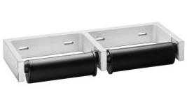 Bobrick B-274 ClassicSeries Toilet Paper Dispenser, Two Roll, Theft-Resistant, Controlled Delivery