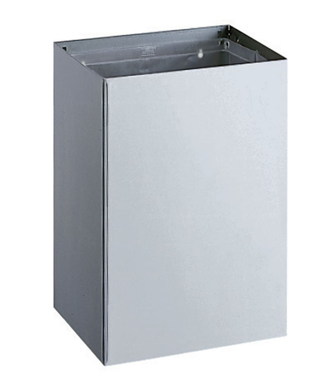Bobrick B-275 Waste Receptacle, Surface Mounted, Satin Finish, 20-Gallon