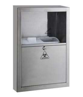 Bobrick B-350169 Surface Mounted Sharps Disposal, Satin Finish Stainless Steel