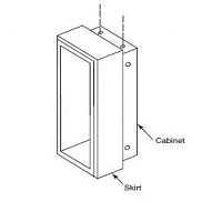 Bobrick B-370639-18 6" Skirt for Semi-Recessed Mounting B-37063
