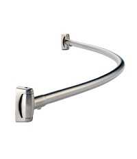 Bobrick B-4207x60 Curved Shower Curtain Rod, Stainless Steel with Satin Finish, 60" Length