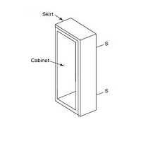 Bobrick B-47069-18 Contura Skirt for Surface Mounting
