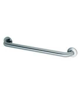 Bobrick B-6806.99x42 Straight Grab Bar, Peened, Concealed Mounting with Snap Flange, Satin Finish Stainless Steel, 42" Length, 1-1/2" Diameter