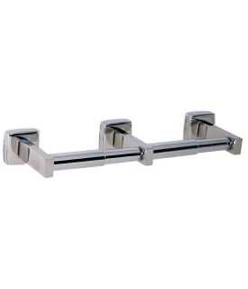 Bobrick B-76867 ClassicSeries Toilet Paper Dispenser, Double Roll, Satin Stainless Steel