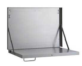 Bobrick B-7816 Folding Charting Station / Shelf, Stainless Steel with Satin Finish