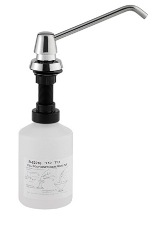 Bobrick B-82216 Lavatory-Mounted Soap Dispenser