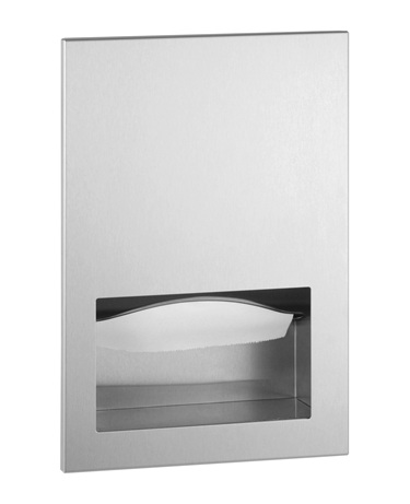 Bobrick B35903 Recessed Paper Towel Dispenser, Friction-Catch, Satin Finish