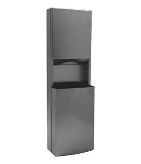 Bobrick B43949 - Contura Series Surface Mounted Paper Towel Dispenser / Waste Receptacle, 14.2 Gallons, Stainless Steel