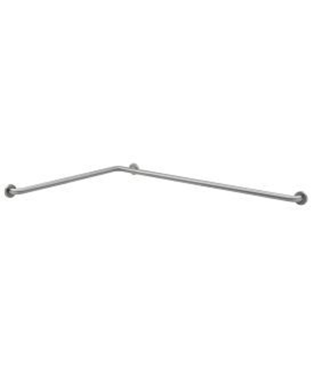 Bobrick B5837 Shower Grab Bar, , Concealed mounting flange, stainless steel, 36" W x 54" D