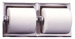 Bobrick B6977 Recessed Toilet Tissue Dispensers For Double Roll
