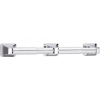 Bradley 523 Toilet Tissue Dispenser, Double Roll, Chrome Plated Zamac