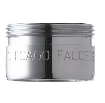 Chicago Faucets E12JKABCP Chicago Faucets Part: 2.2 GPM Pressure Compensating Softflo Aerator, Male Inlet, Chrome Plated Finish