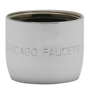 Chicago Faucets E72JKABCP Chicago Faucets Part: 0.5 GPM Pressure Compensating Non-Aerating Laminar Outlet, Female Inlet, Chrome Plated Finish