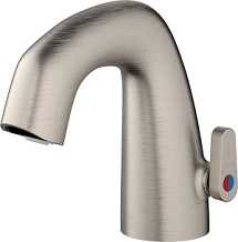 Chicago Faucets EQ-A21B-KJKABBN Chicago Faucets Part: EQ Curved Electronic Spout Assembly with User Temperature Adjustment Handle, 1.0 GPM, Brushed Nickel Finish