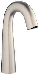 Chicago Faucets EQ-C11A-KJKABBN Chicago Faucets Part: Electronic Sensor Faucet Integral Spout Assembly, Single Supply, EQ High Arc Series, 0.5 GPM, Brushed Nickel Finish