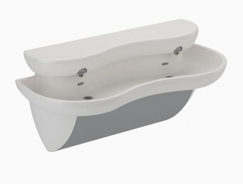 Sloan EW-72000 SloanStone Double Wash Station Lavatory Sink System with Sloan Electronic Sensor Technology, 50" x 21"