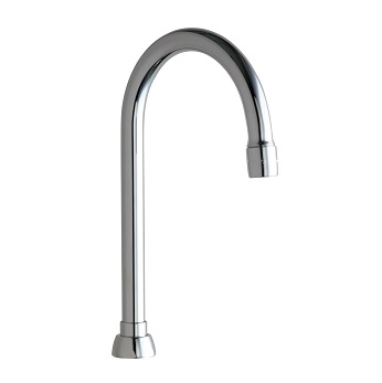 Chicago Faucets GN2AE3JKABCP Chicago Faucets Part: 5-1/4" Rigid / Swing Gooseneck Spout, E3 Softflo Aerator