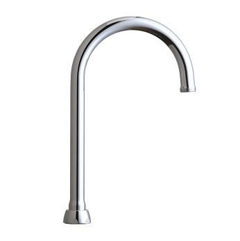 Chicago Faucets GN2AJKABCP Chicago Faucets Part: 5-1/4" Rigid / Swing Gooseneck Spout