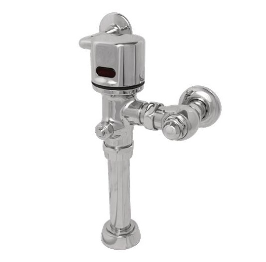 Hydrotek H8-B1-05 Automatic Flush Valve, AC Powered, 0.5 GPF Urinal, 3/4" Stop and 3/4" Top Spud, ADA Compliant