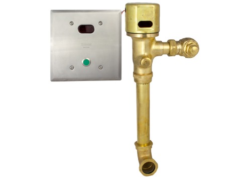 Hydrotek H8D1T-05 Automatic Flush Valve, AC Powered, 0.5 GPF Urinal, 3/4" Stop and 3/4" Top Spud, ADA Compliant, Concealed