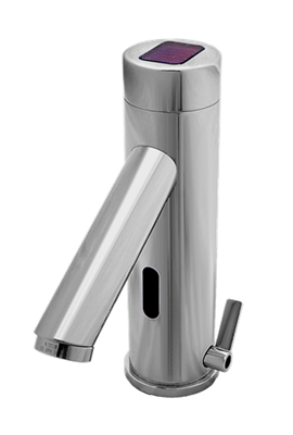 Hydrotek HB-7000SLEM-LR Solar Lavatory Faucet, Above-Deck Components, Hot Cold Mixing, Vandal Resistant, ADA Compliant