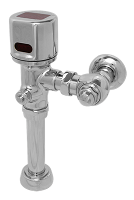 Hydrotek HB-8000SLE-B2 Automatic SOLAR Powered Flush Valve 1.0 GPF Urinal, 1" Stop and 1-1/4" Top Spud, ADA Compliant
