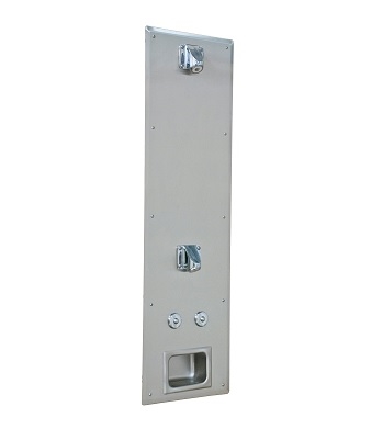 Bradley HSC91 SafeCare Ligature Resistant Front Mounted Two Head Panel Shower