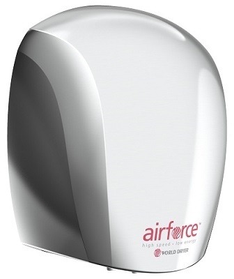 World Dryer J4-970 J4-970 Airforce Hand Dryer by World Dryer, Automatic, Chrome Aluminum, SteriTouch, 208/230 Volts (DISCONTINUED)