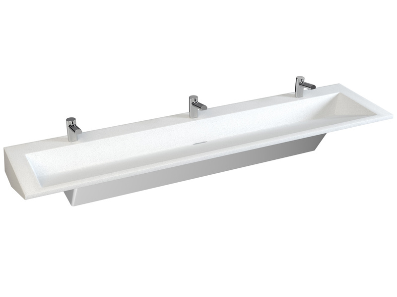 Bradley LVRD3 Verge Lavatory/Sink System, 3-Station