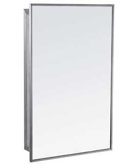 Gamco MC-1 Recessed Stainless Steel Medicine Cabinet with Mirror Swing Door