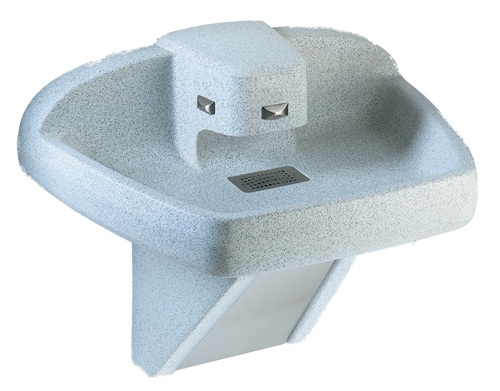 Bradley MF2939 Multi-Fount Washfountain, Tri-Fount, Wall-Mounted, Terreon