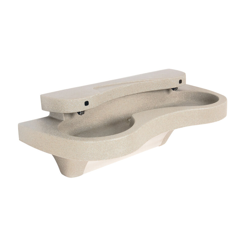 Bradley MG-2 Express Lavatory/Sink System, Double Sink Station